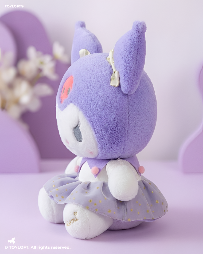 Sanrio Kuromi 10" Plush Doll – Soft Kawaii Stuffed Toy ST15439