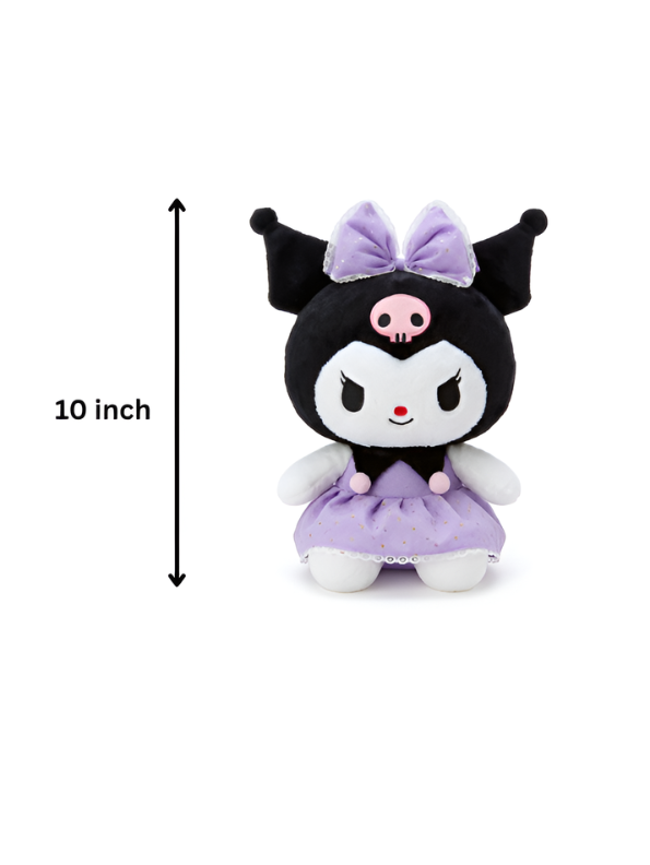 Sanrio Kuromi Plush Toy - 10-Inch Soft Stuffed Character Doll for Kids and Collectors ST15441