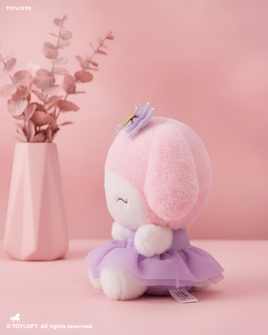 Sanrio My Melody Plush Toy 8-Inch – Purple Dress Winking Star Edition, Cute Soft Stuffed Animal Toy for Kids ST16856