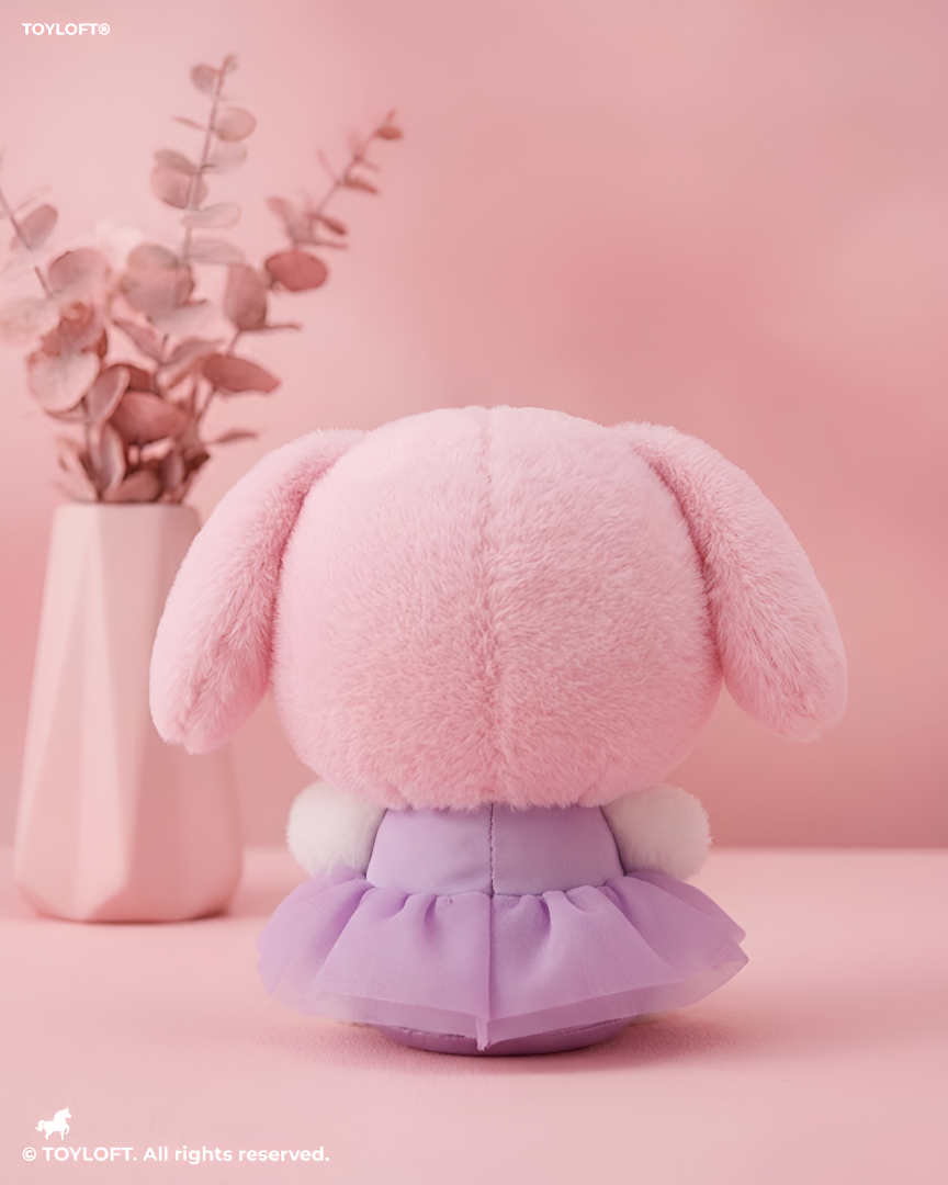 Sanrio My Melody Plush Toy 8-Inch – Purple Dress Winking Star Edition, Cute Soft Stuffed Animal Toy for Kids ST16856