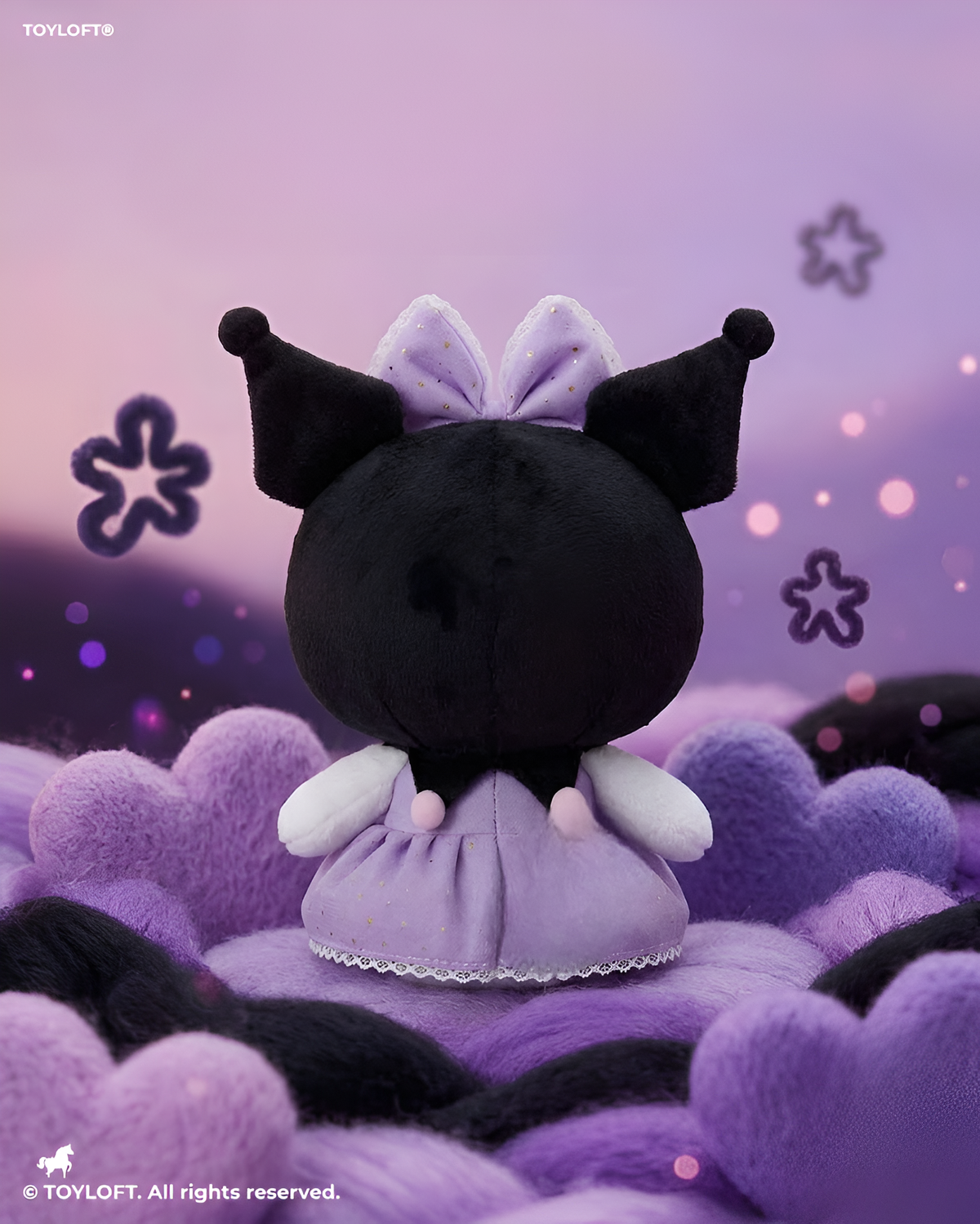 Sanrio Kuromi Plush Toy - 10-Inch Soft Stuffed Character Doll for Kids and Collectors ST15441