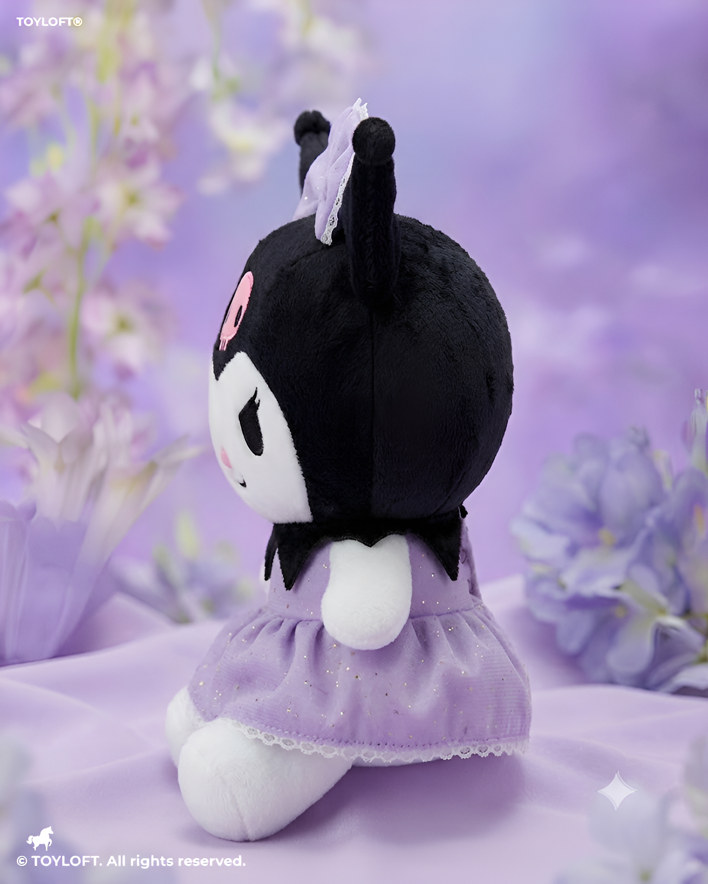 Sanrio Kuromi Plush Toy - 10-Inch Soft Stuffed Character Doll for Kids and Collectors ST15441