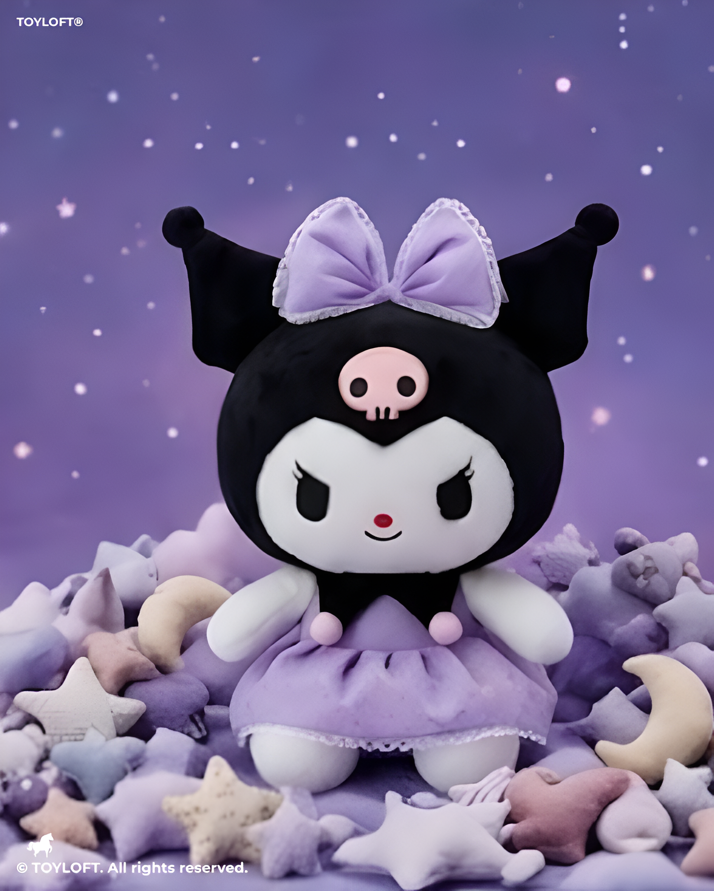 Sanrio Kuromi Plush Toy - 10-Inch Soft Stuffed Character Doll for Kids and Collectors ST15441