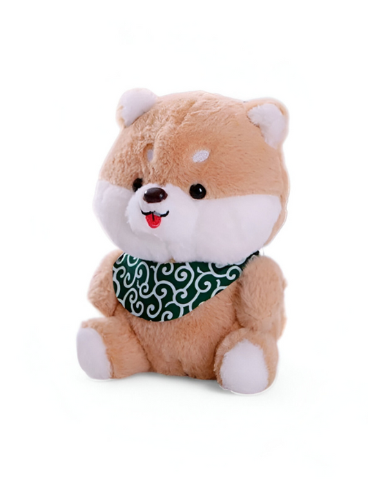 Shiba Inu 8-Inch Plush Toy with Scarf | Cute Stuffed Soft Toy Animal Dog for Kids & Adults LMI11060.