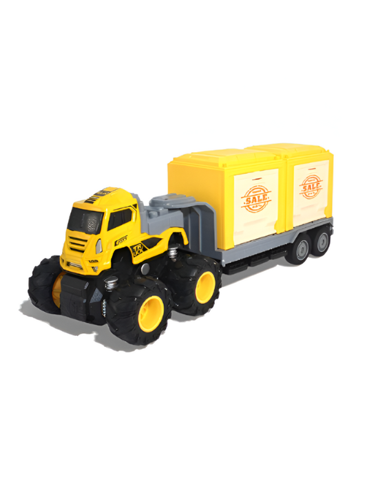 Shop Truck Diecast Toy – Realistic Miniature Vehicle for Kids & Collectors - Yellow.