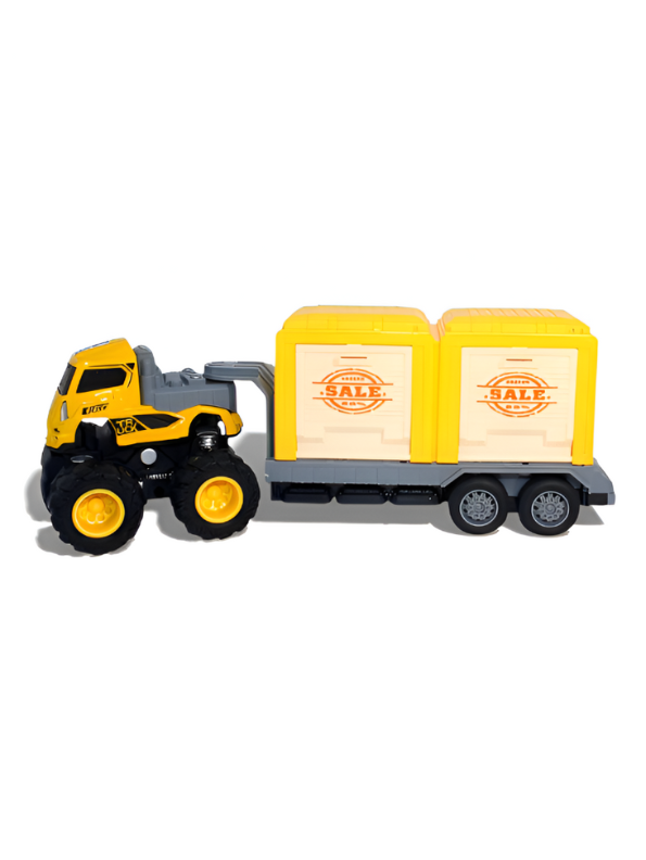 Shop Truck Diecast Toy – Realistic Miniature Vehicle for Kids & Collectors - Yellow.