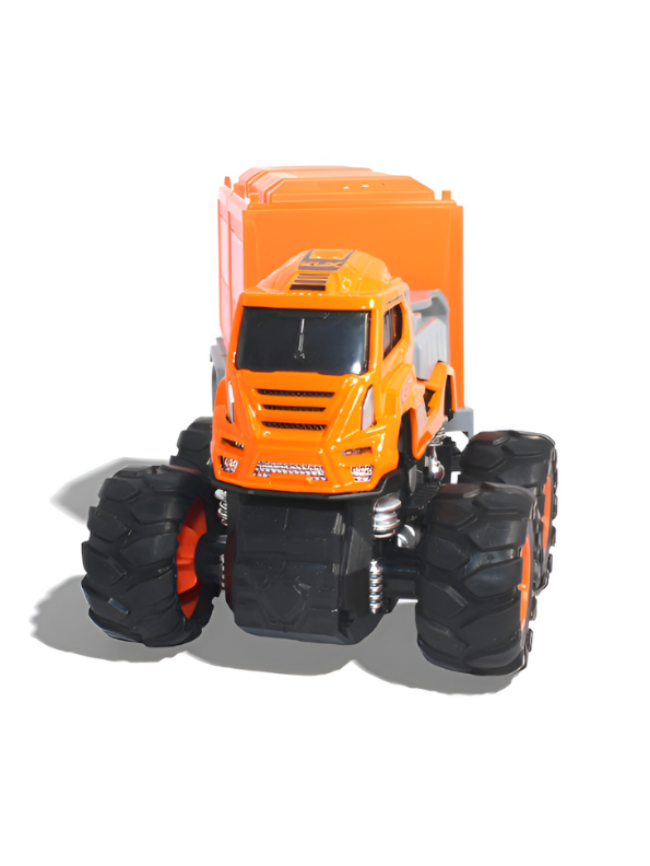 Shop Truck Diecast Toy – Realistic Miniature Vehicle for Kids & Collectors - Orange.