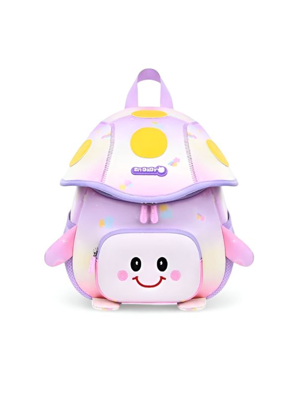 Lavender - ShroomieBag – Mushroom Smiley Bag for Kids | Cute Kindergarten School Backpack | Large Storage & Fun Design NOVGBT5972.
