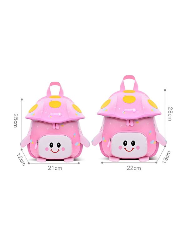 ShroomieBag – Mushroom Smiley Bag for Kids | Cute Kindergarten School Backpack | Large Storage & Fun Design NOVGBT5972.