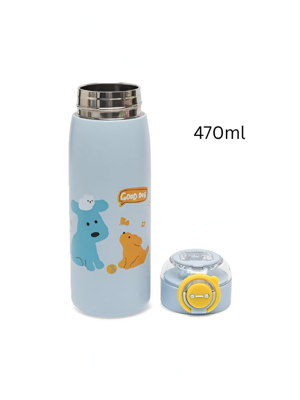SipBuddy – 470ml Cute Printed Leak-Proof Bottle for Kids & Adults NOV11406.