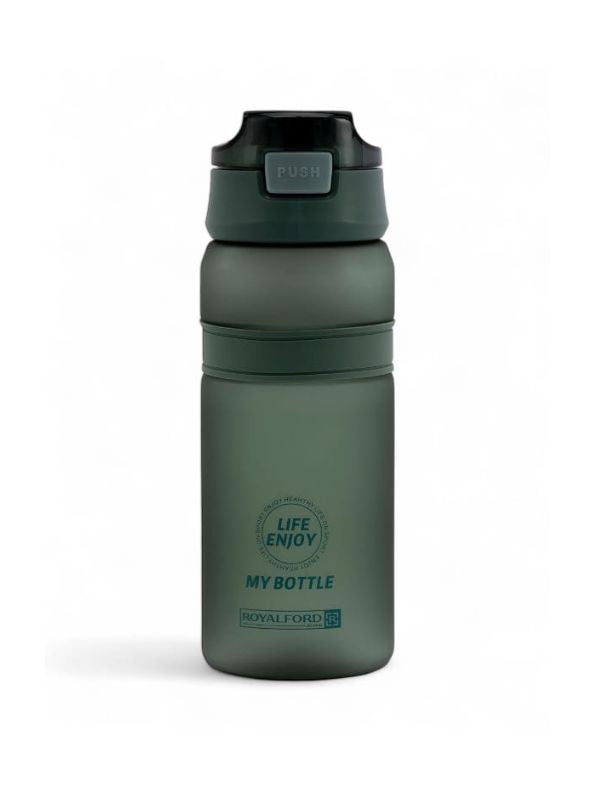 Green - SipMate – Leak-Proof Water Bottle with Straw and Flip-Top Lid – Convenient 550ml Hydration Bottle NOV594.