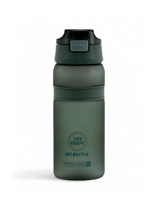 Green - SipMate – Leak-Proof Water Bottle with Straw and Flip-Top Lid – Convenient 550ml Hydration Bottle NOV594.