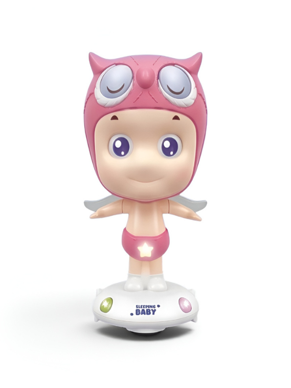 Sleeping Baby Electronic Toy | Pink Owl Infusion Night Light & Walking Doll TV7170.