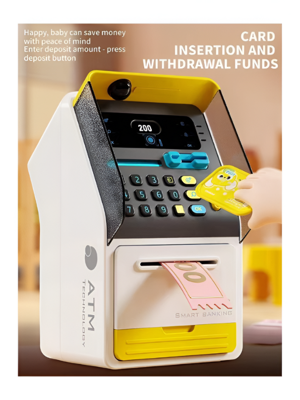 Smart ATM Piggy Bank for Kids – Face Recognition Money Saving Box Educational Toy for Kids NX15689.