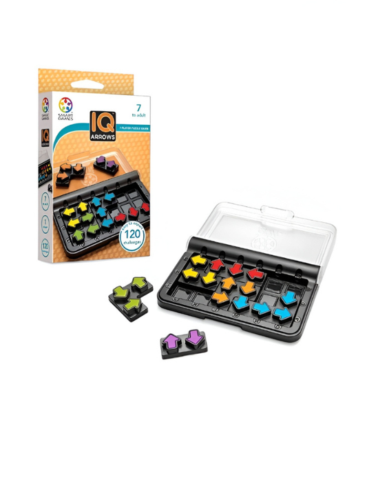 SmartGames IQ Arrows Puzzle Game – 120 Brain Teaser Challenges Toy MD1954.