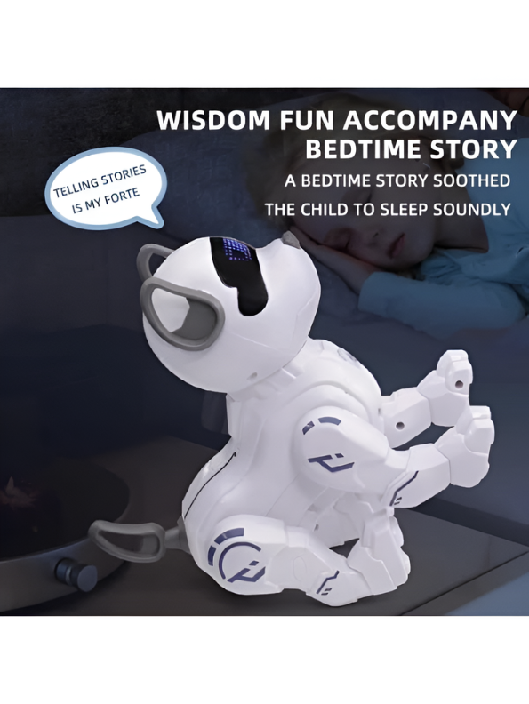 Smart RC Robot Puppy Toy – Voice Control, Touch Sensor, LED Eyes & Music MD3149.