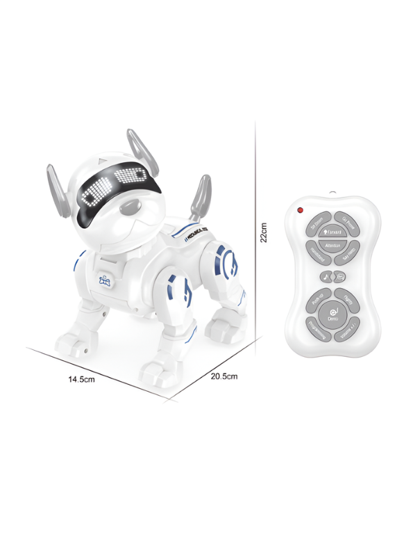 Smart RC Robot Puppy Toy – Voice Control, Touch Sensor, LED Eyes & Music MD3149.
