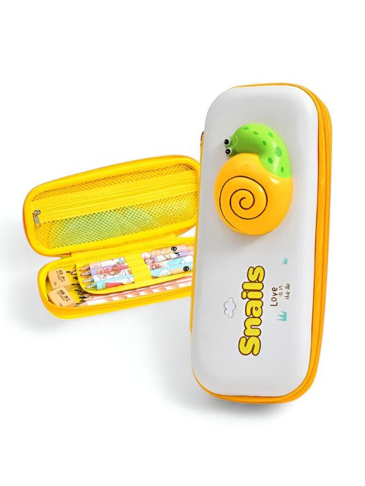 SnailyPop – 3D Snail Pouch for Kids | Single Chain Decompression Design | Large Storage Pencil Case NOV3163.
