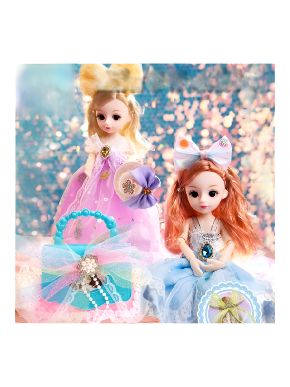 Sofia & Mia Barbie Inspired Doll Set for Girls – Includes 2 Fashion Dolls with Stylish Dresses, Shoes & Accessories LMI13120.