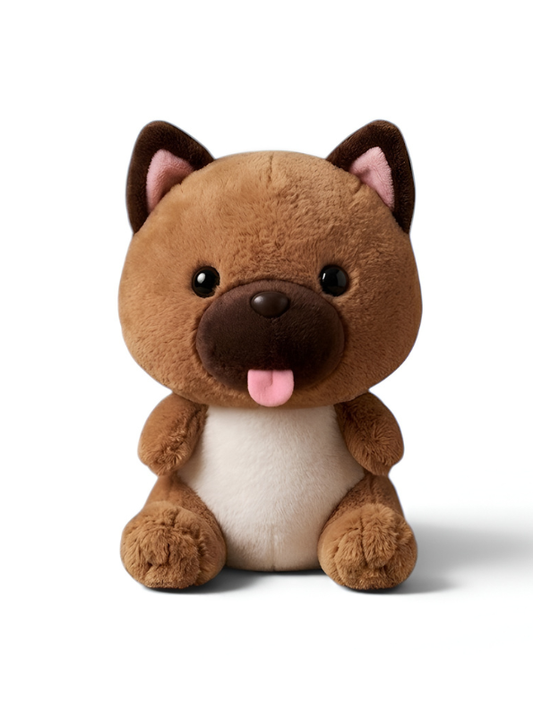Soft Brown Puppy Plush Toy 9-Inch ST14166.