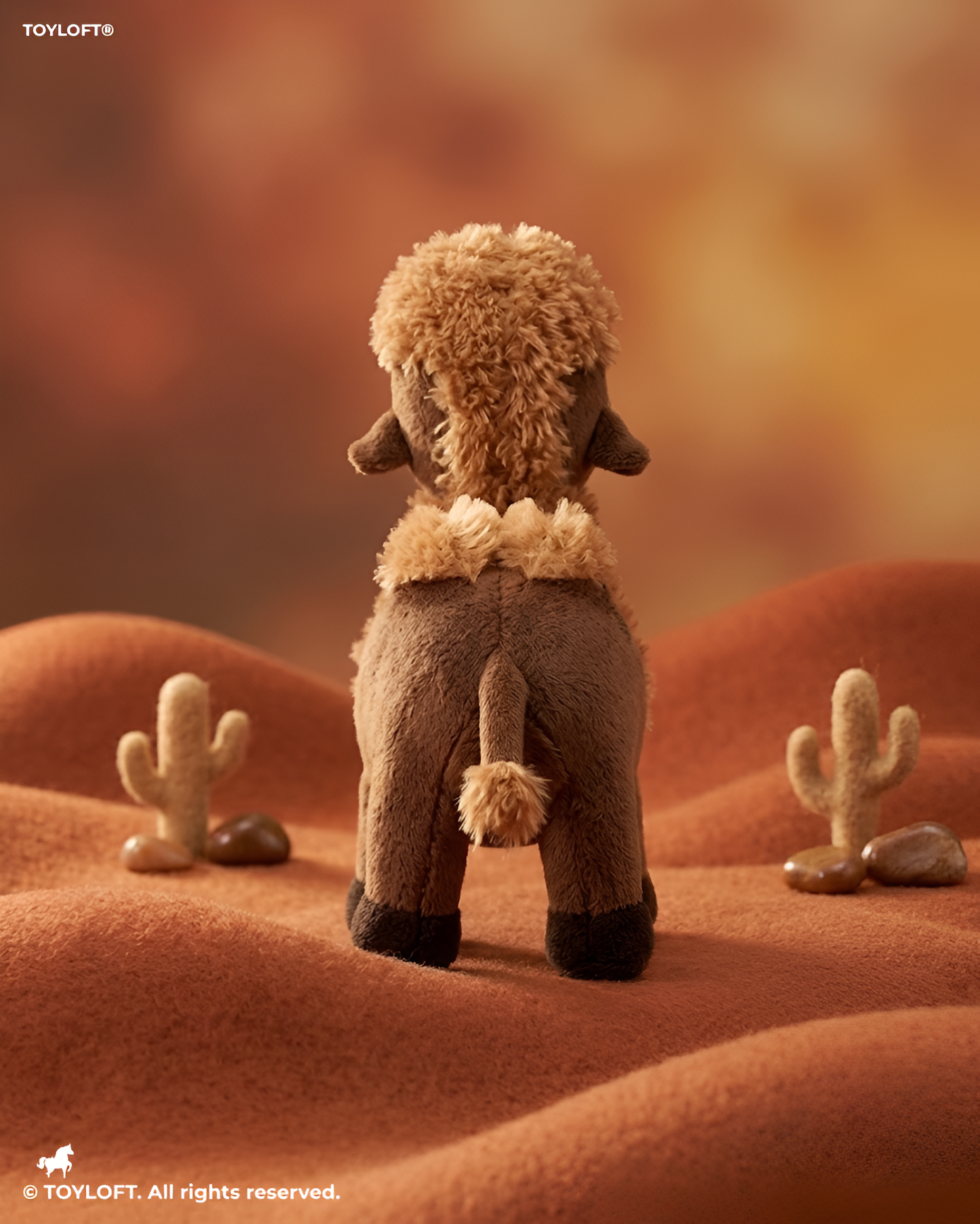 Soft Camel Stuffed Plush Toy – Realistic Desert Animal Toy Dark Brown ST14018.