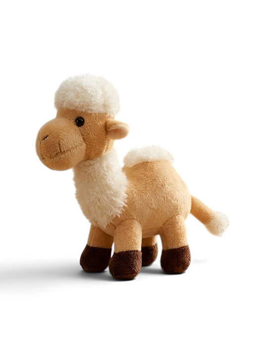 Soft Camel Stuffed Plush Toy – Realistic Desert Animal Toy White ST14018.