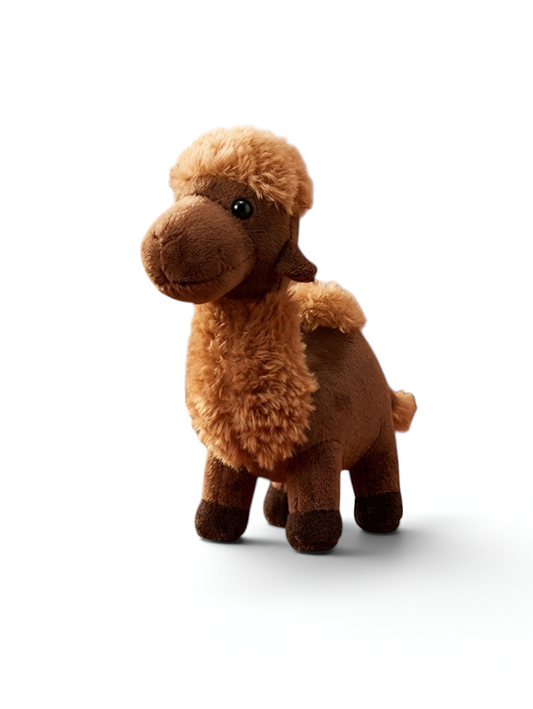Soft Camel Stuffed Plush Toy – Realistic Desert Animal Toy Dark Brown ST14018.