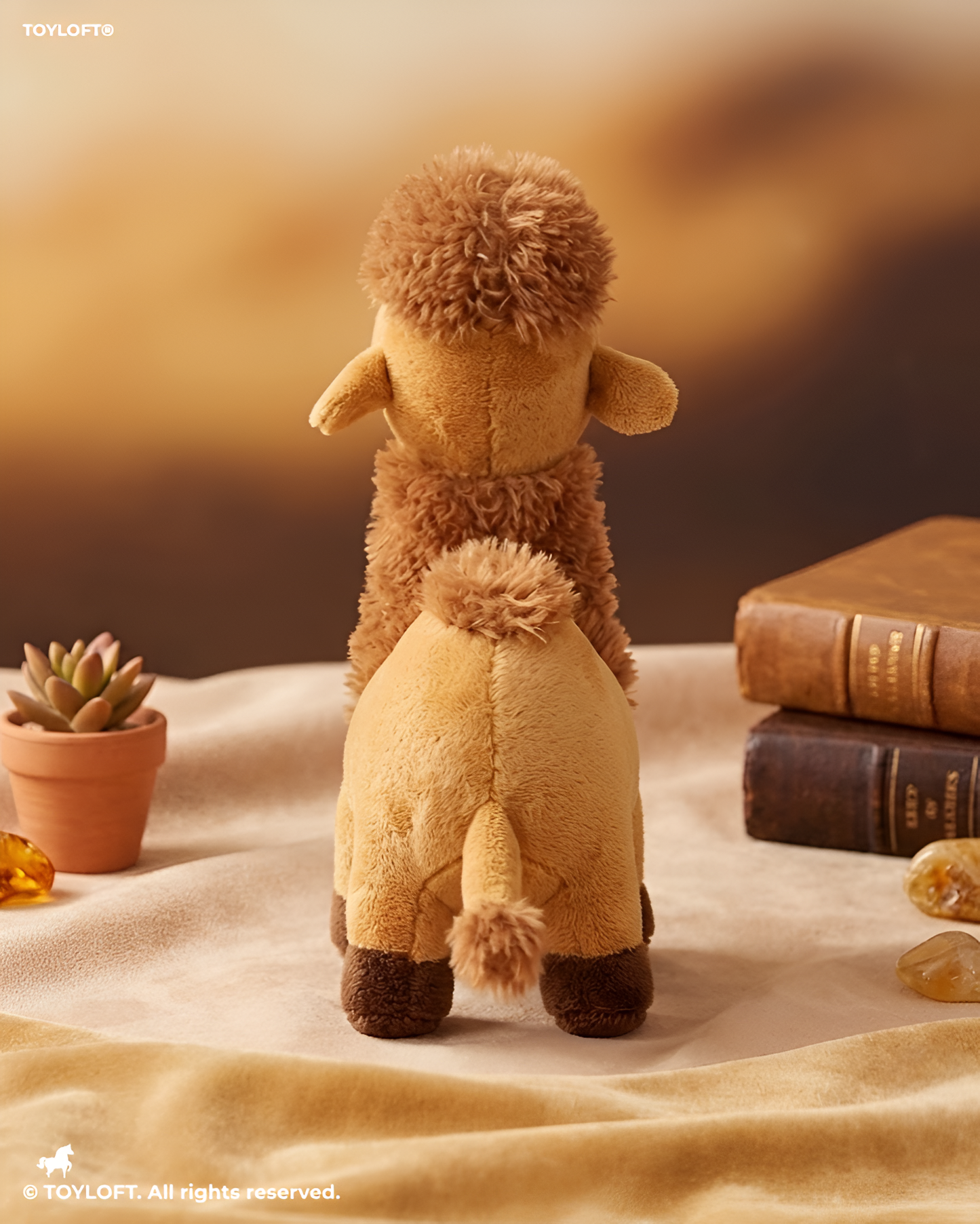 Soft Camel Stuffed Plush Toy – Realistic Desert Animal Toy Brown ST14018.