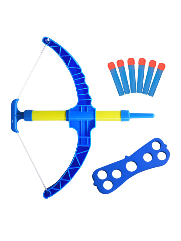 Soft Foam Arrow Archery Toy Set - Beginner Bow and Arrow Target Game with Quiver & Suction Darts for Children LMI12768.