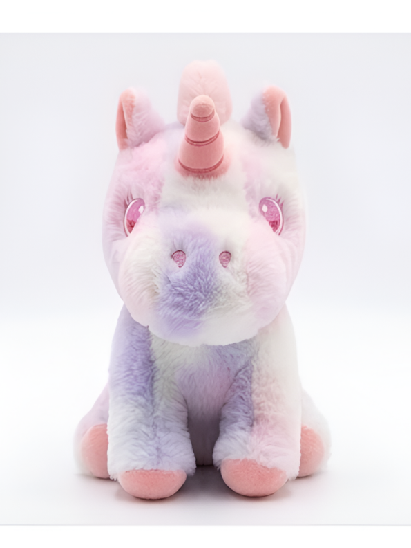 Soft Lavender & Pink Unicorn Stuffed Toy.