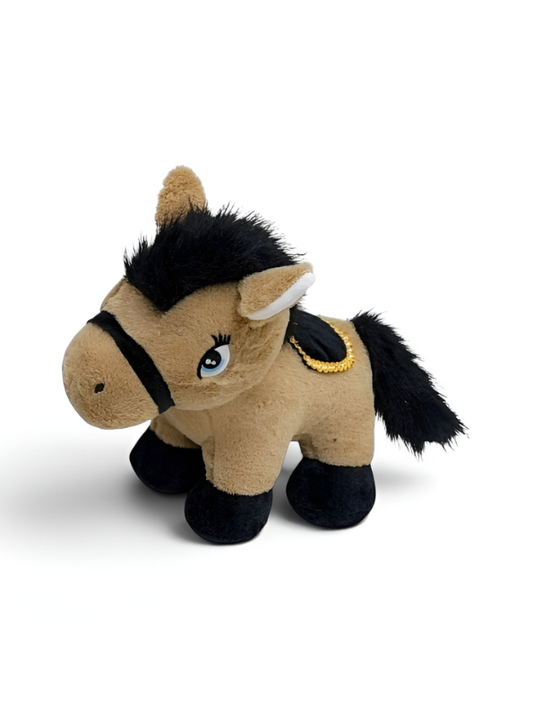 Soft Plush Brown Horse Stuffed Animal – 10-Inch Collectible Pony Toy for Children, High-Quality Cuddly Gift ST16766