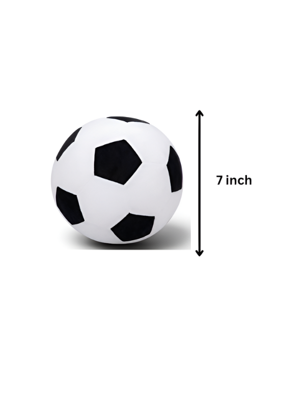 Soft Plush Soccer Black Ball – 7-Inch Stuffed Football Toy for Kids ST14657