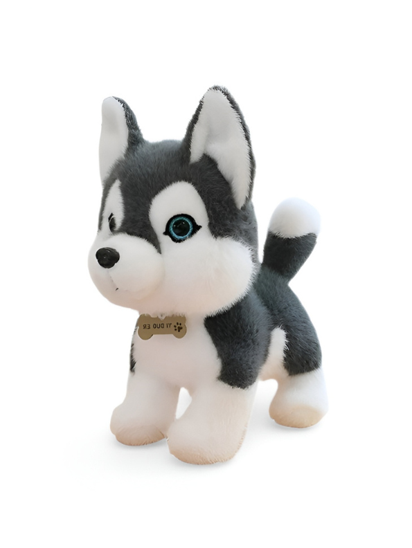 Soft Siberian Husky Stuffed Animal 26cm – Cute Standing Puppy Plush Toy ST15887.