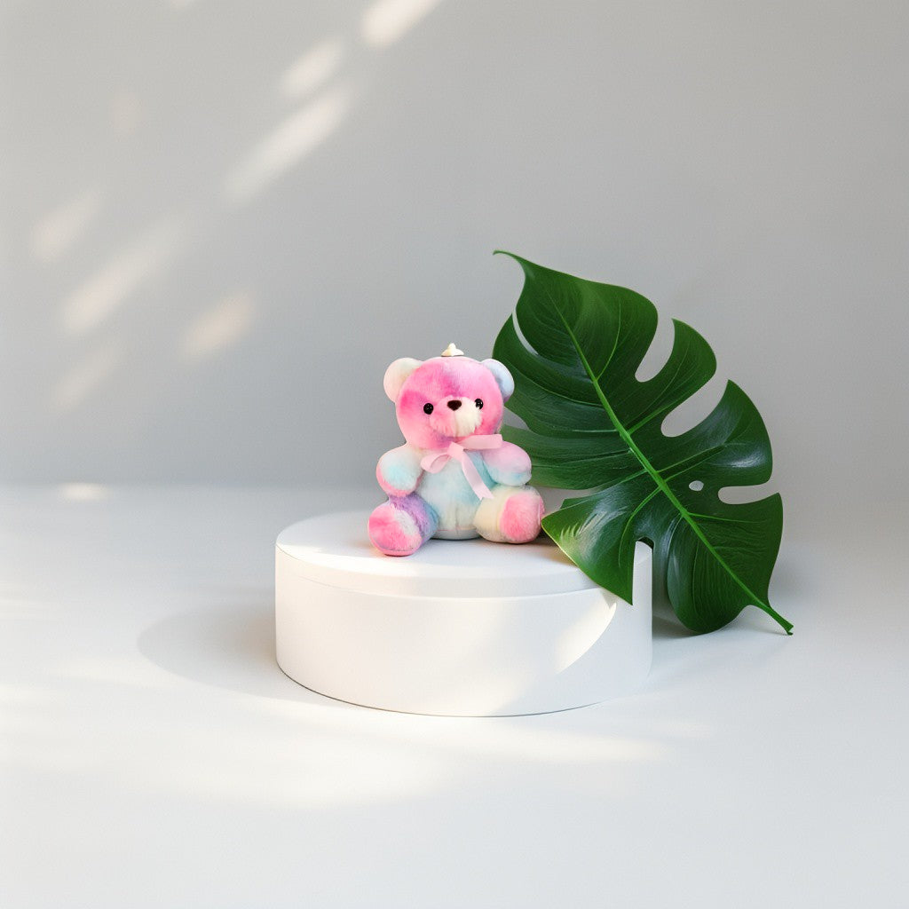 Rainbow Teddy Bear Plush – 8 Inch Soft & Cuddly Stuffed Animal Toy LMI11103.