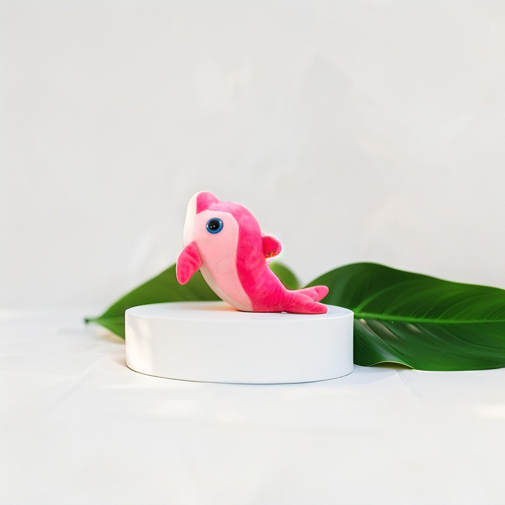 Pink Dolphin Plush Toy – 7 Inch Soft Stuffed Animal for Kids LMI11919.