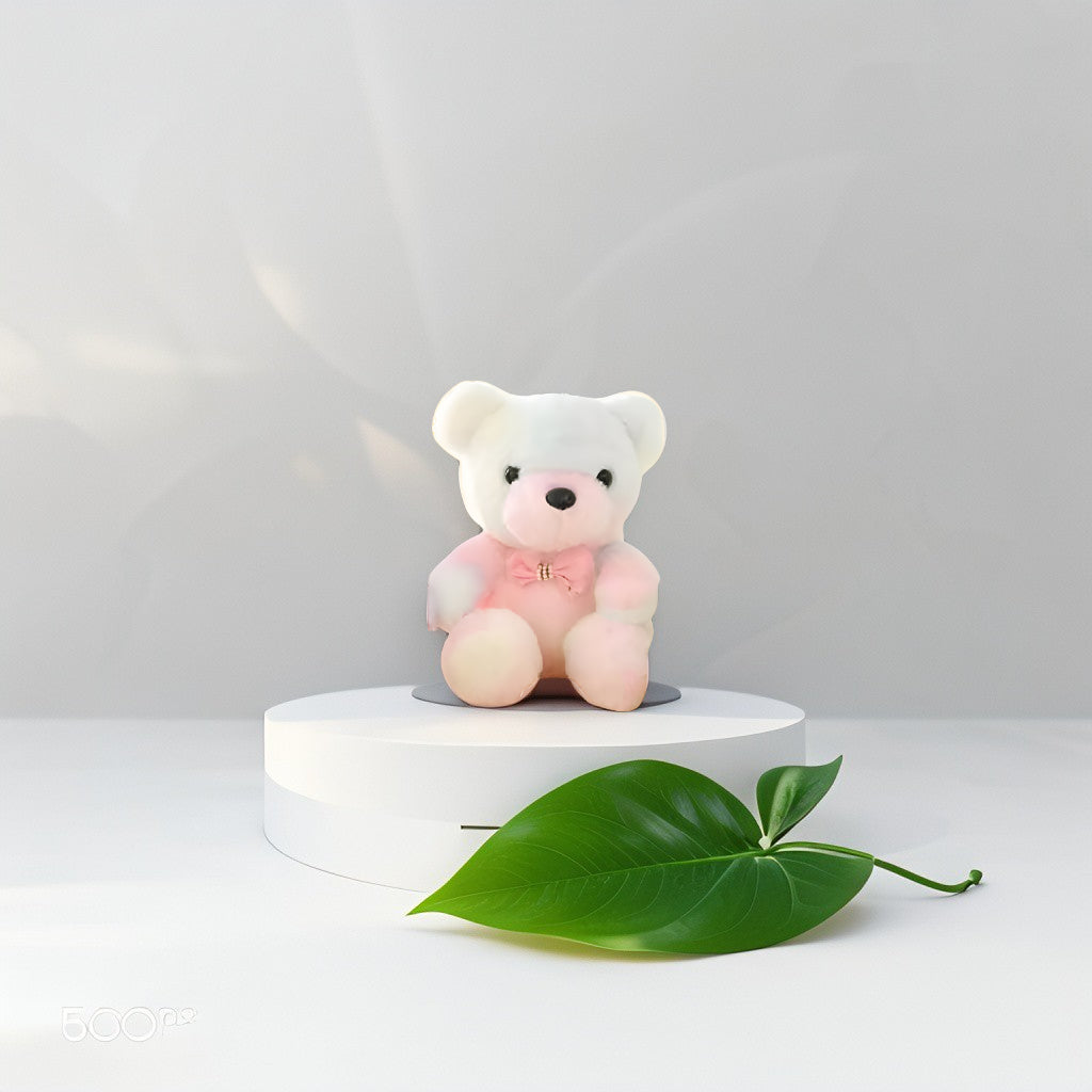 Pink - Plush Teddy Bear Set – 8-Inch Pastel Kawaii Stuffed Animals, Soft & Fluffy Cuddly Toy for Kids LMI11094.