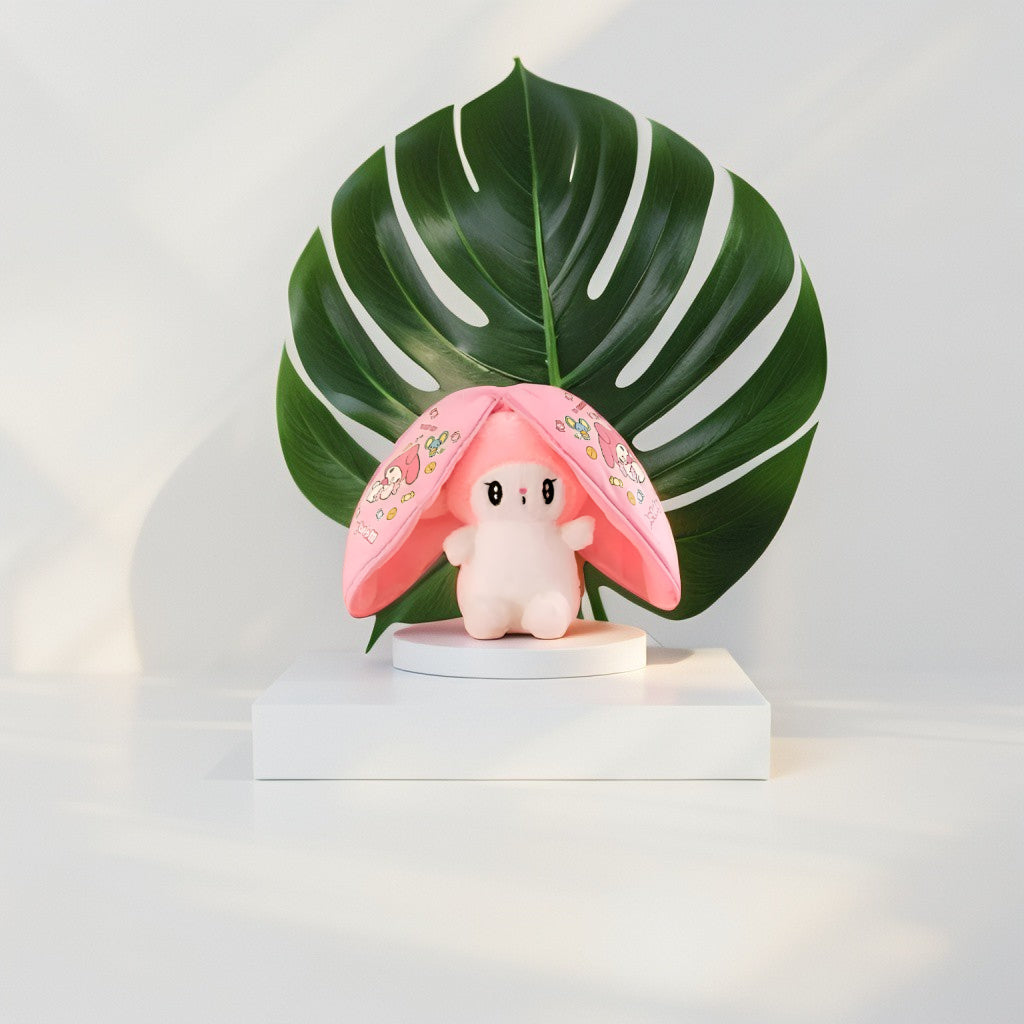 Cute Strawberry Rabbit Plush Toy - Kawaii Strawberry Bunny Stuffed Animal Soft Toy for Girls & Kids, Perfect Gift & Decor LMI11108