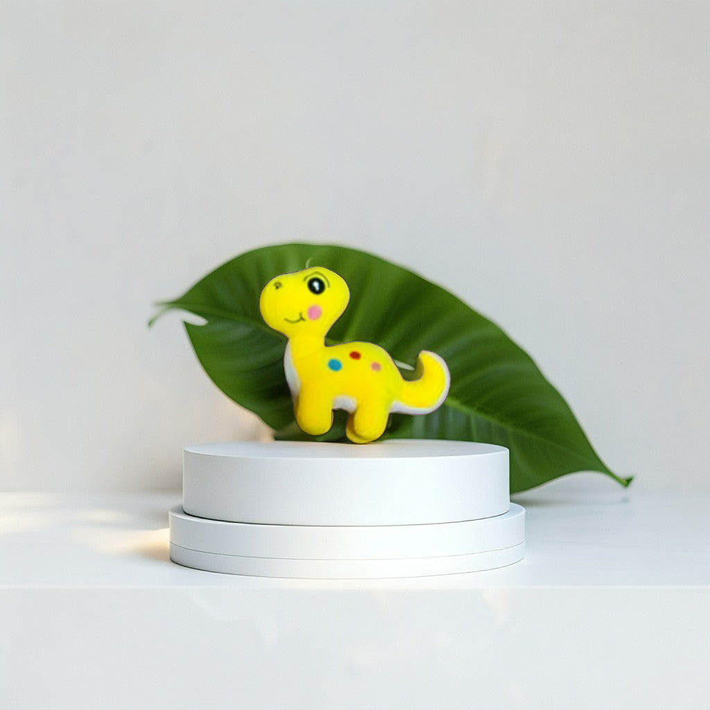 Soft Yellow Dinosaur Plushie - Kawaii Dino Cuddle Soft Toy for Toddlers LMI11915