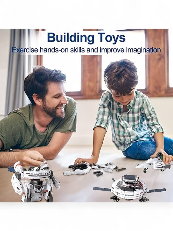 Solar Robot Kit Toy for Kids (MD-N-24) - DIY STEM Educational Building Set with Solar Power