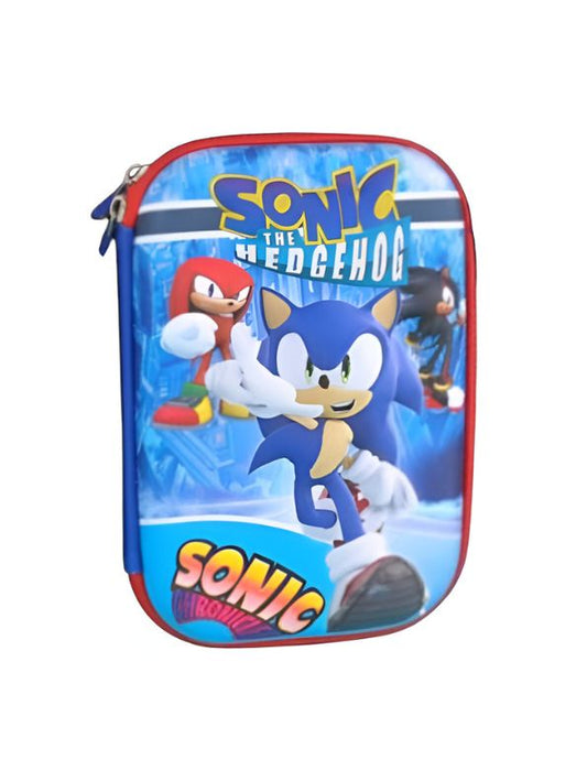 SonicRush – 3D Sonic Runner Pouch for Kids | Single Chain Pencil Case | Fast & Fun Cartoon Stationery Bag NOV7500.