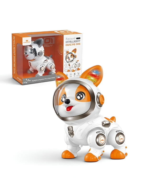 Space Corgi Intelligent Dancing Robot Dog Toy with Lights & Music LMI16932
