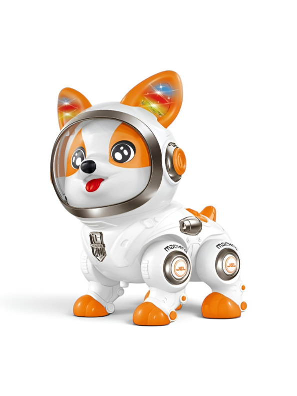 Space Corgi Intelligent Dancing Robot Dog Toy with Lights & Music LMI16932