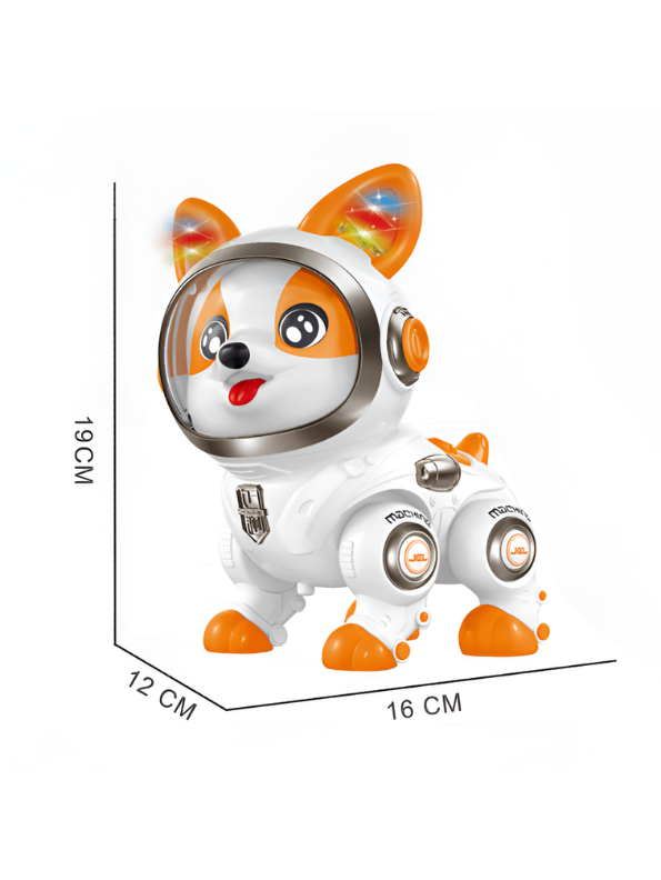 Space Corgi Intelligent Dancing Robot Dog Toy with Lights & Music LMI16932