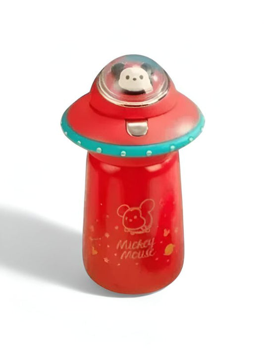 Red - Space Ship Shaped Vacuum Insulated Water Bottle for Kids – 300ml Leakproof & BPA-Free NOV3535.
