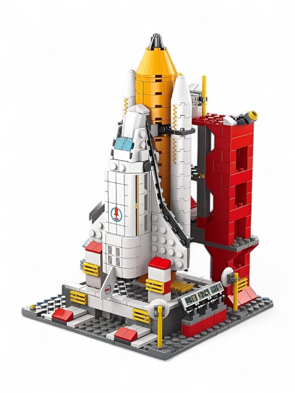 Space Shuttle Building Block Set Toy for Kids - Creative STEM Play (MD-N-24)