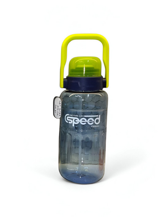 Blue - Speed 1500ML Water Bottle with Straw | Portable & Leakproof Gym Bottle | Large Capacity BPA-Free Hydration Gift  NOVGBT-50583.