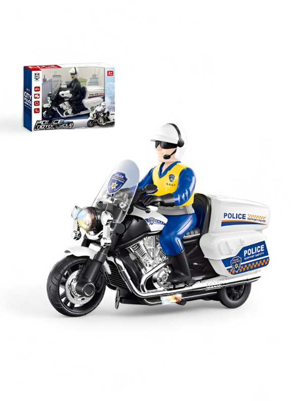 SpeedCop Pull-Back Police Car Toy – Mini Vehicle with Lights & Music, Durable & Fun for Kids LMI14065.