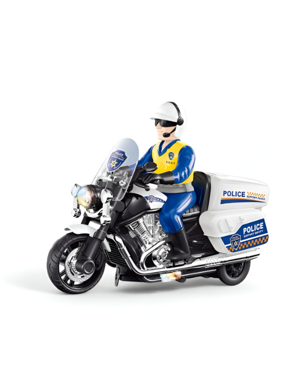 SpeedCop Pull-Back Police Car Toy – Mini Vehicle with Lights & Music, Durable & Fun for Kids LMI14065.