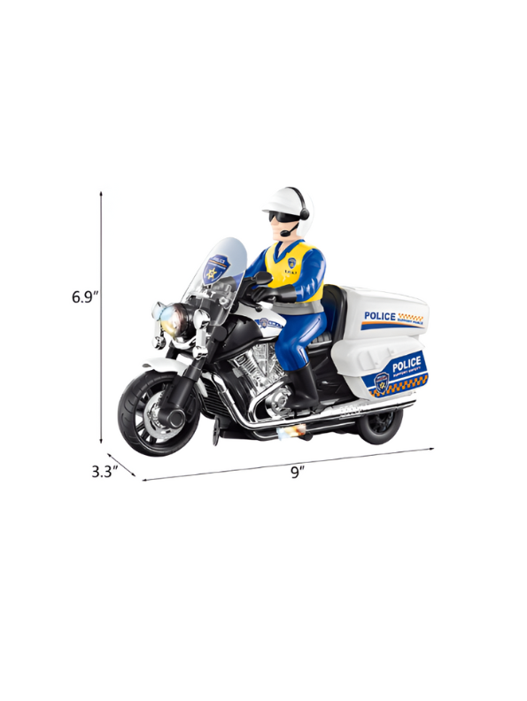 SpeedCop Pull-Back Police Car Toy – Mini Vehicle with Lights & Music, Durable & Fun for Kids LMI14065.