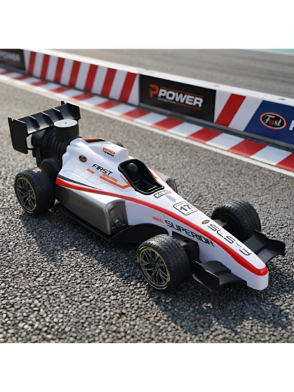 Speed Formula Car 1:14 Simulation R/C Race Car – Red High-Speed Remote Control Toy with Colorful Lights, Mist Spray, and Rechargeable Battery LMI12032